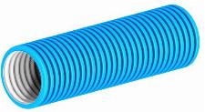 Burgerhout Hybalans Plus, flexibel kunststof kanaal blauw rol 50 meter 400470400