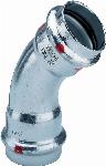 Viega Prestabo bocht koppeling, 45gr, 35mm x 35mm, staal (pers x pers)