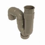De Beer buissifon universeel 40mm ABS lijmverbinding grijs+ 410002001