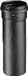 Ubbink rookgasbuis rolux pe kunststof, diameter 100mm L= 2000mm, mof met afdichting Gastec QA 0223008