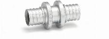 Rehau Rautherm fitting messing, rechte koppeling 20,2x20,2, (schuif x schuif)