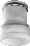 Ubbink enkelwandig rookgas, koppelstuk, kunststof, mof 103mm, mof 93mm, met deksel 0717135