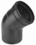 Solar Plus kunststof bocht glad, polypropyleen (pp), kunststof, �80mm, 45�