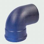 Solar Plus kunststof bocht glad, polypropyleen (pp), kunststof, �80mm, 89�