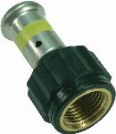 Henco rechte koppeling schroefbus 26mm x 3/4" kunststof GAS (pers x binnendraad) 18PKG-2605