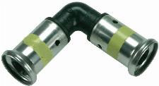 Henco knie koppeling 90gr, 16 x 16mm kunststof GAS (pers x pers)