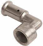 Henco knie koppeling 90gr, 16mm x 1/2" messing (pers x binnendraad)