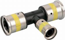 Henco T-stuk, 20mm x 16mm x 16mm kunststof, gas (pers x pers x pers)