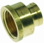 VSH Draad verloopmof DZR messing 3/4 x 1/2 inch binnendraad 0450549