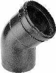 Burgerhout Twinline air luchttoevoerbocht 100mm 45� PP zwart 400452034