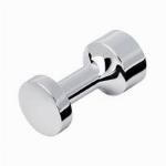 Geesa Hotel handdoekhaak, met 1 haak, messing, verchroomd, hxdxl 14x14x30mm, kleur chroom