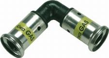 Henco kunststof persknie gas 32mm