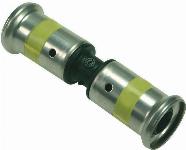 Henco rechte koppeling sok 26 x 26mm kunststof GAS (pers x pers) 15PKG-2626