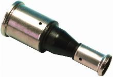Henco rechte koppeling, verloopkoppeling 16 x 14mm kunststof (pers x pers)