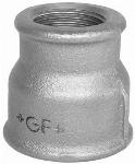 Georg Fisher 240 rechte koppeling, soknippel verlopend 1 1/2" x 1 (binnendraad x binnendraad) gegalvaniseerd FM
