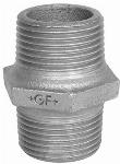 Georg Fischer 280 rechte koppeling borstnippel 3/4 inch x 3/4 inch buitendraad x buitendraad zwart FM 280ZE