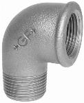 Georg Fisher 092 knie 90gr 1 1/2" (binnendraad x buitendraad) gegalvaniseerd FM
