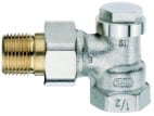Solar Plus voetventiel, brons, 1/2" (15), haaks, buitendraad/buitendraad, vernikkeld