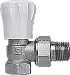 Herz GP handbediende radiatorkraan 3/8" Haaks