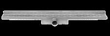Easy Drain Compact RVS douchegoot, LxB= 1200x60mm, rechthoekig met RVS rooster, schuifeind horizontaal 40mm met sifon
