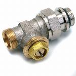 Comap voorinstelbare thermostatische radiatorkraan type R809EB. 1/2" Recht. Buisaansluiting M22. T.b.b. M28 knop