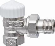 Heimeier V-Exact II voorinstelbare thermostatische radiatorkraan 1/2" haaks tbv M30 kop 3711-02.000