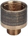 Viega rechte koppeling, neusstuk 3/4" x 1/2" brons verchroomd (binnendraad x buitendraad), verchroomd