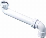 McAlpine Ruimtebesparende bocht 1 1/2" x1 1/2" verstelbare buis PP wit 0052850
