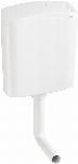 Wisa Opbouwspoelreservoir, W336 Dualflush, laaghangend, drukknop, dubbele spoeling, kunststof, 420 x 338 x 134mm (HxBxD), wit