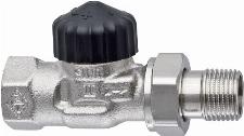 Heimeier Standaard thermostatische radiatorkraan met vaste Kv waarde 3/8" Recht. T.b.v. M30 kop