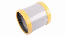 Wavin, M-Overschuifmof, Wafix, PVC, SN8, TPE, 110mm x 110mm (mof x mof), grijs
