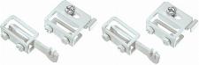 Rofix bevestigingsset wit. Complete set montagebeugels voor type 10, 11, 20 en 21