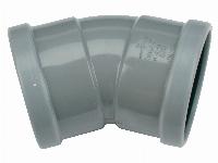 Wavin Wafix fitting, PVC bocht 30gr, 125 x 125mm (2x manchet)