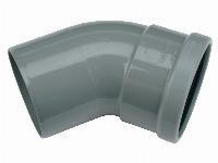 Wavin Wafix fitting, PVC bocht 45gr, 125 x 125mm (1x manchet)