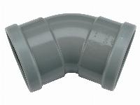 Wavin Wafix fitting, PVC bocht 45gr, 125 x 125mm (2x manchet)
