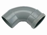 Wavin Wafix fitting, PVC bocht 90gr, 125 x 125mm (1x manchet)
