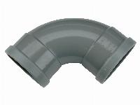 Wavin Wafix fitting, PVC bocht 90gr, 125 x 125mm (2x manchet)