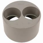 Wavin L-Inzetverloop, Wadal, PVC, 110mm x 50mm x 50mm (lijmmof x lijmmof x lijmmof), grijs