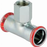 Geberit Mapress T-stuk 90 graden C-staal met CIIR afdichtring 35mm x RP1/2" x 35mm 21312