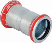 Geberit Mapress sok 1-delig, C-staal, met CIIR afdichtring, 15mm x 15mm (persmof x persmof) 22002