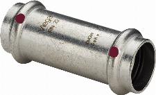 Viega Prestabo rechte koppeling, schuifsok, 22mm x 22mm, staal (pers x pers)