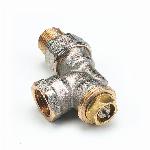 Comap thermostatische radiatorkraan met vaste Kv waarde type 908. 1/2" Haaks Verkeerd. T.b.v. M28 kop