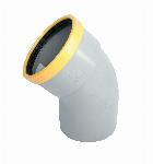 Wavin Wafix fitting, PVC bocht 30gr, 110 x 110mm (1x manchet)