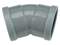 Wavin Wafix fitting, PVC bocht 30gr, 110 x 110mm (2x manchet)