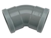 Wavin Wafix fitting, PVC bocht 45gr, 110 x 110mm (2x manchet)