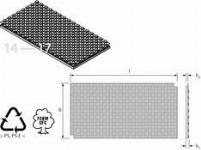 Uponor Tecto noppenplaat 1450 x850mm ND 11mm plaat=1.12m2, prijs=per plaat, verp=14 platen zwart 1005477