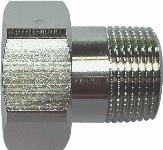 Herz staartstuk koppeling, moer en staartstuk 1/2"