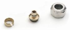 Rehau aansluit koppeling 17 x 2mm - 3/4" euroconus. Voor kunststof buis