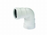 Wavin Wafix fitting, PP bocht 88,5gr, 40 x 40mm M/M wit