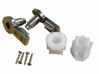 Novellini Aurora scharnieren voor badwand chroom R04AUR-40